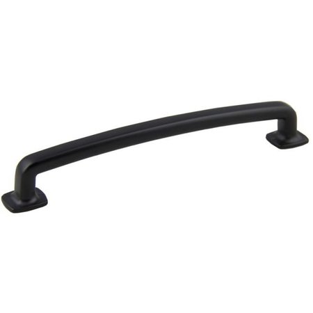 CROWN 7" Vail Cabinet Pull with 6-3/10" Center to Center  Matte Black Finish CHP86375BK